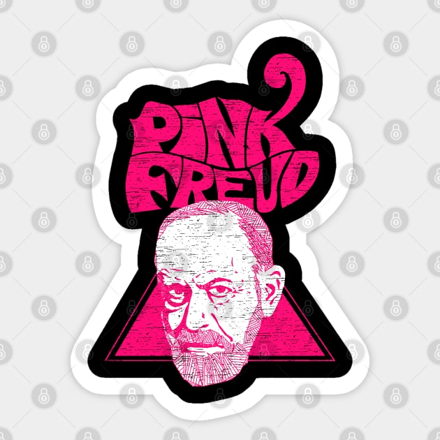 Pink Freud Old Sticker by Go Trends